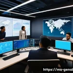 Home 17 AI와 데이터 윤리 - A diverse group of Malaysian AI engineers and ethicists collaborating in a modern office space, surr...