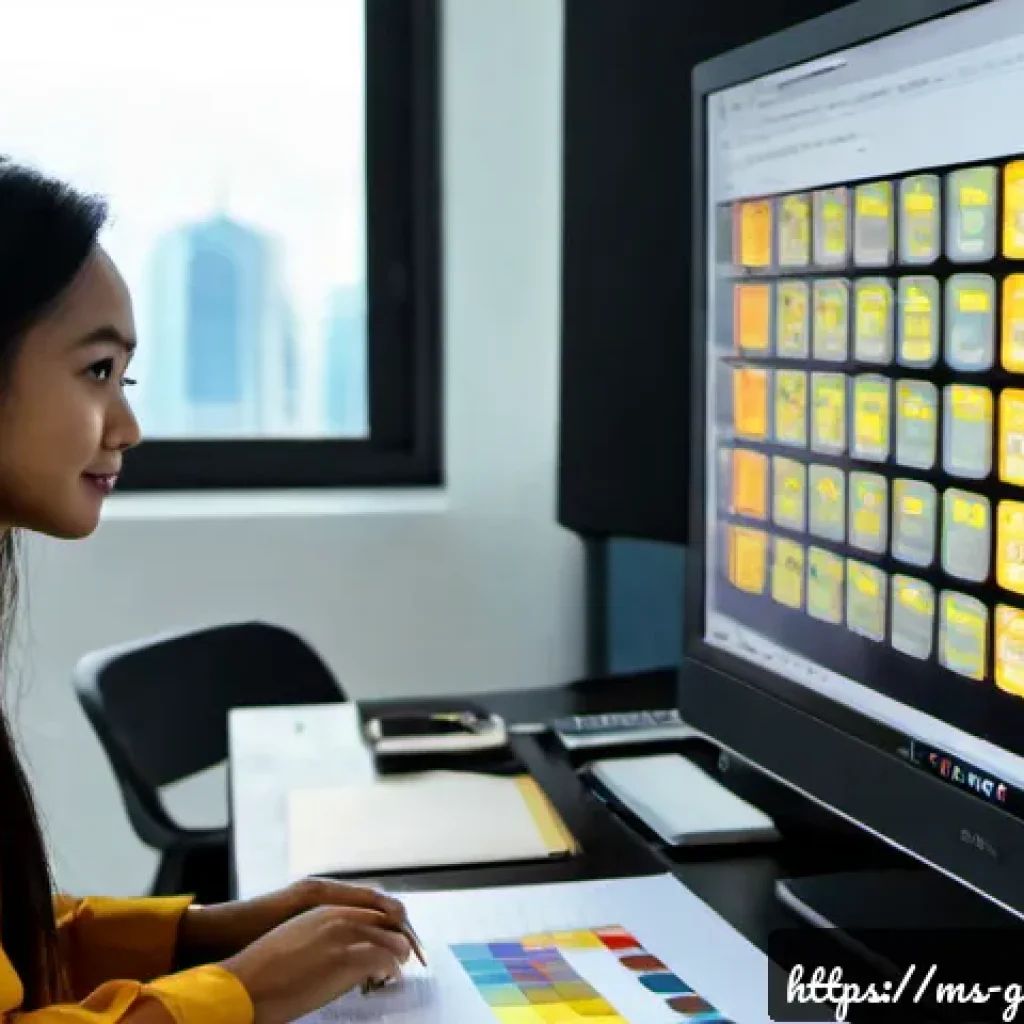 AI 생성물의 품질 관리 방안 - Photorealistic quality-control workspace in a modern Kuala Lumpur creative studio, a Malaysian AI co...
