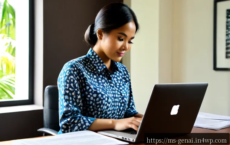 Home 17 AI가 만들어낸 콘텐츠의 신뢰성 - Photorealistic editorial scene of a Malaysian professional woman at a bright home office desk in Kua...